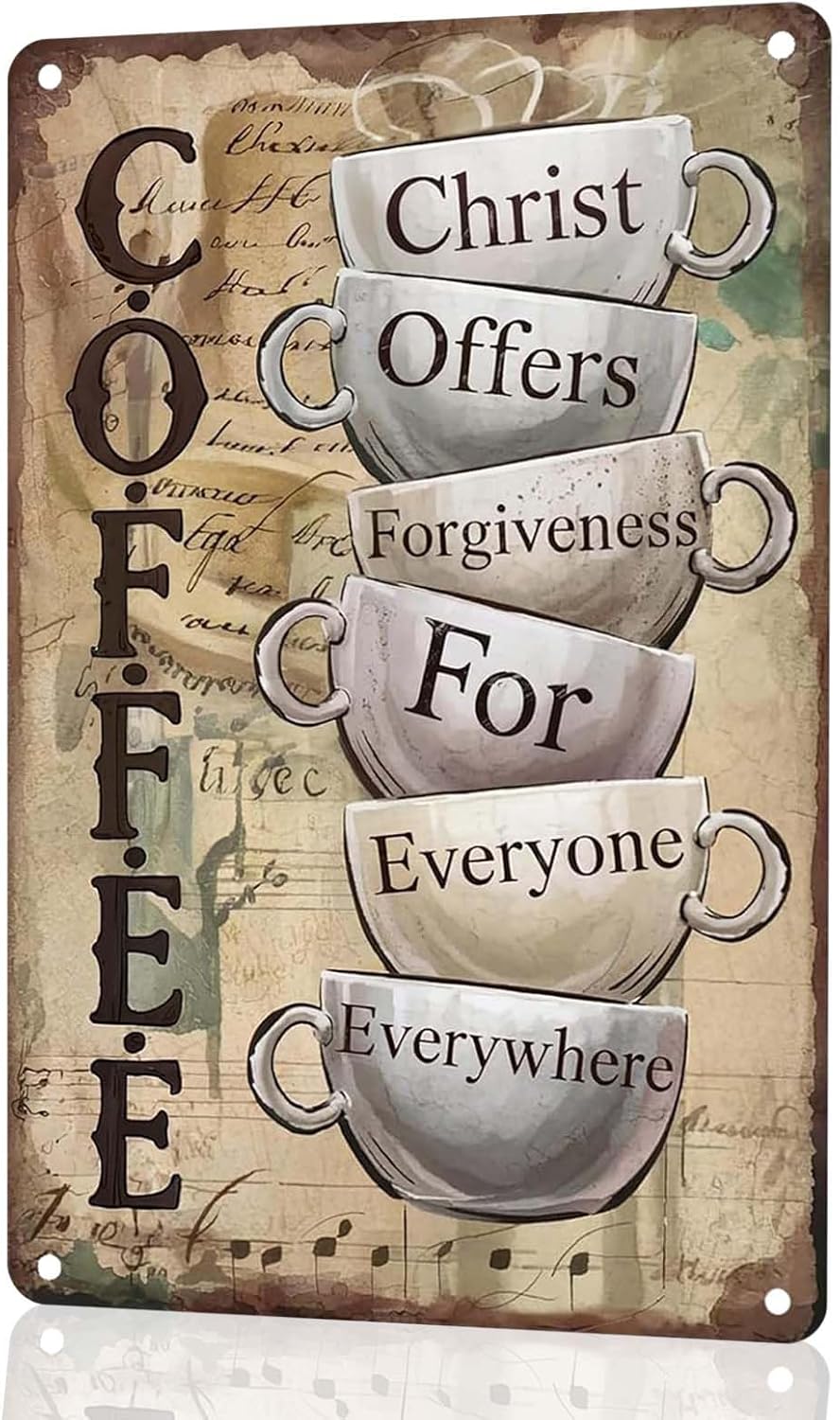 Home Bar And Coffee - Decorations Vintage Metal Wall Art Sign