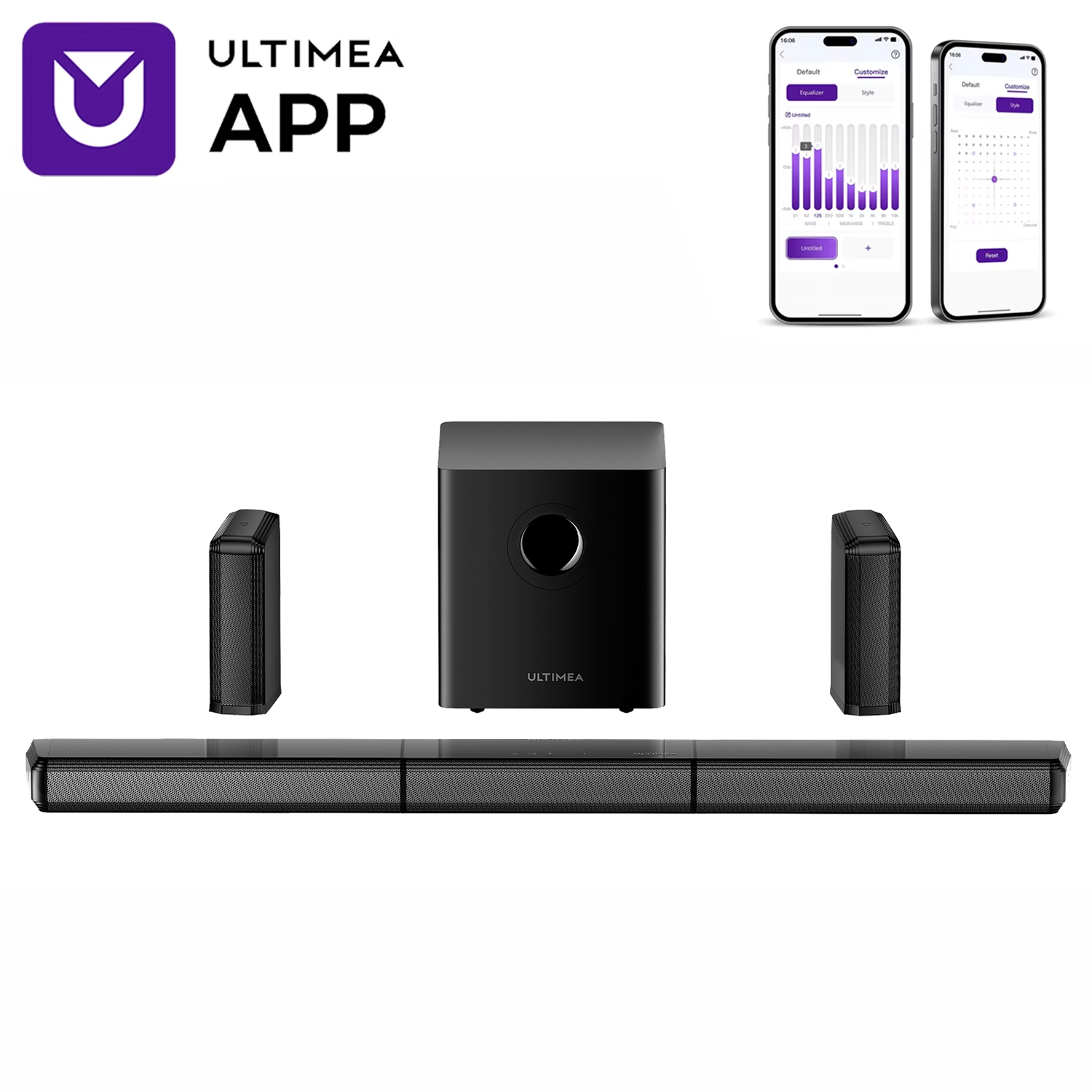 Home Bar And Theater - ULTIMEA 410W 7.1ch Soundbar with Wireless