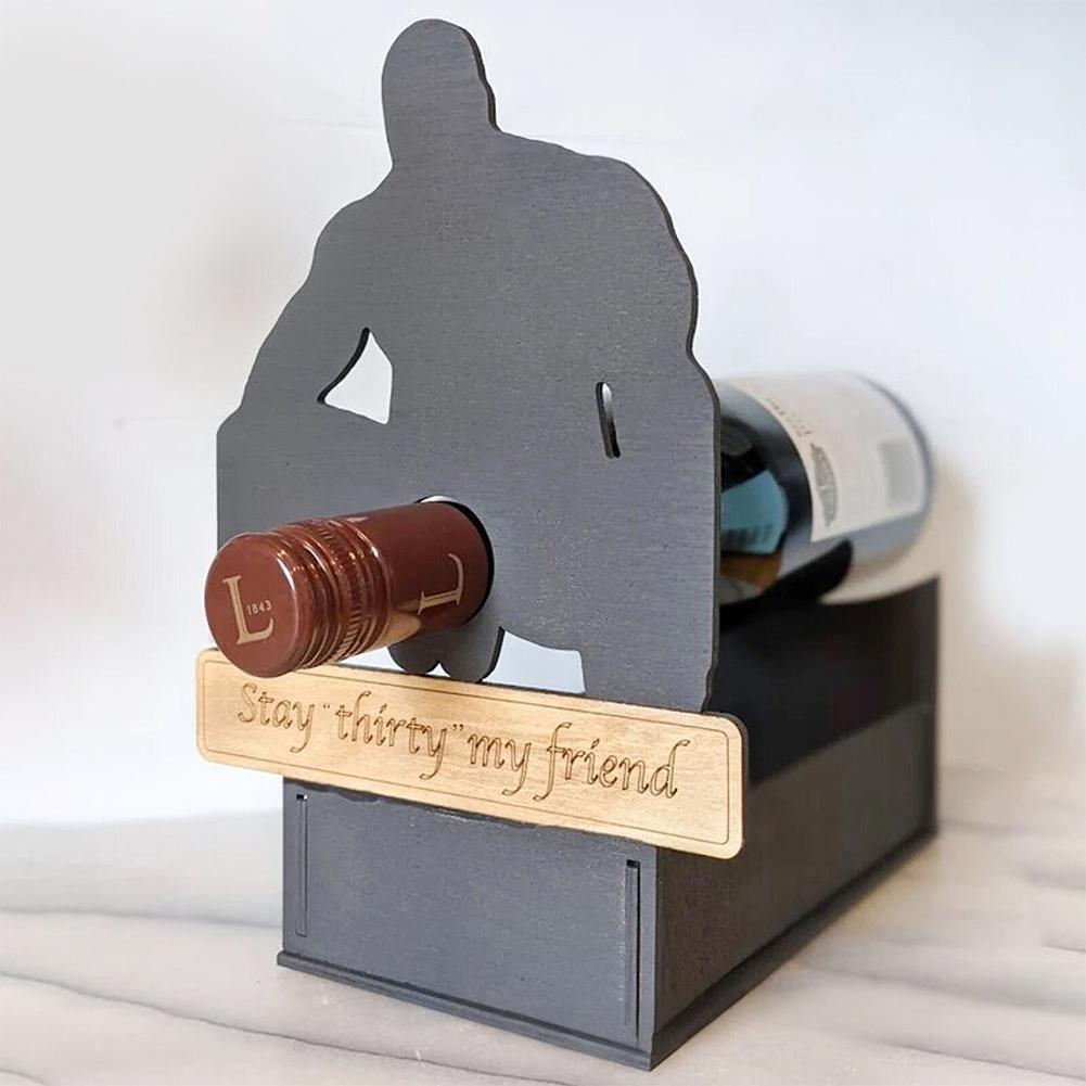 Home Bar Supplies - Creative Wine Bottle Display Stand Home