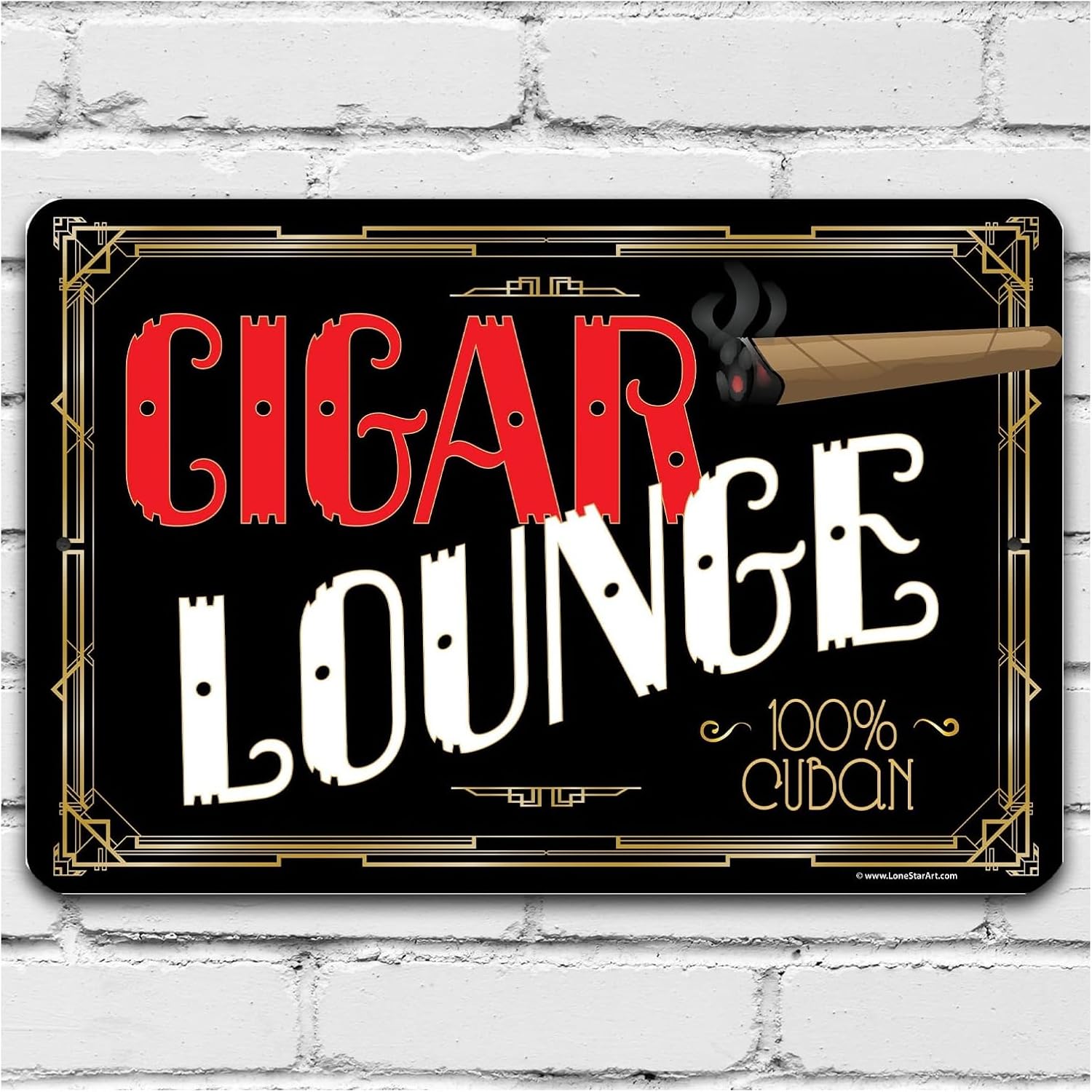Home Bar Lounge - Funny For Man Cave Decor Cigar
