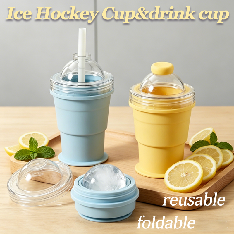 Ice Mold Sphere - 2 in 1 Collapsible Silicone Ice