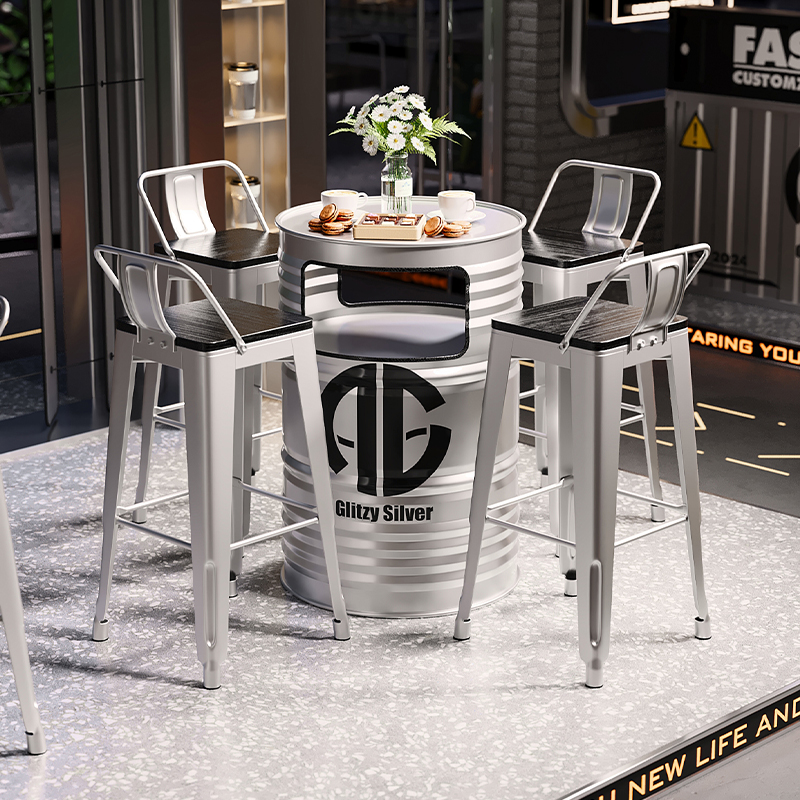 ‌Industrial Bar Table | Metal  - Home Bar Stools avis et prix