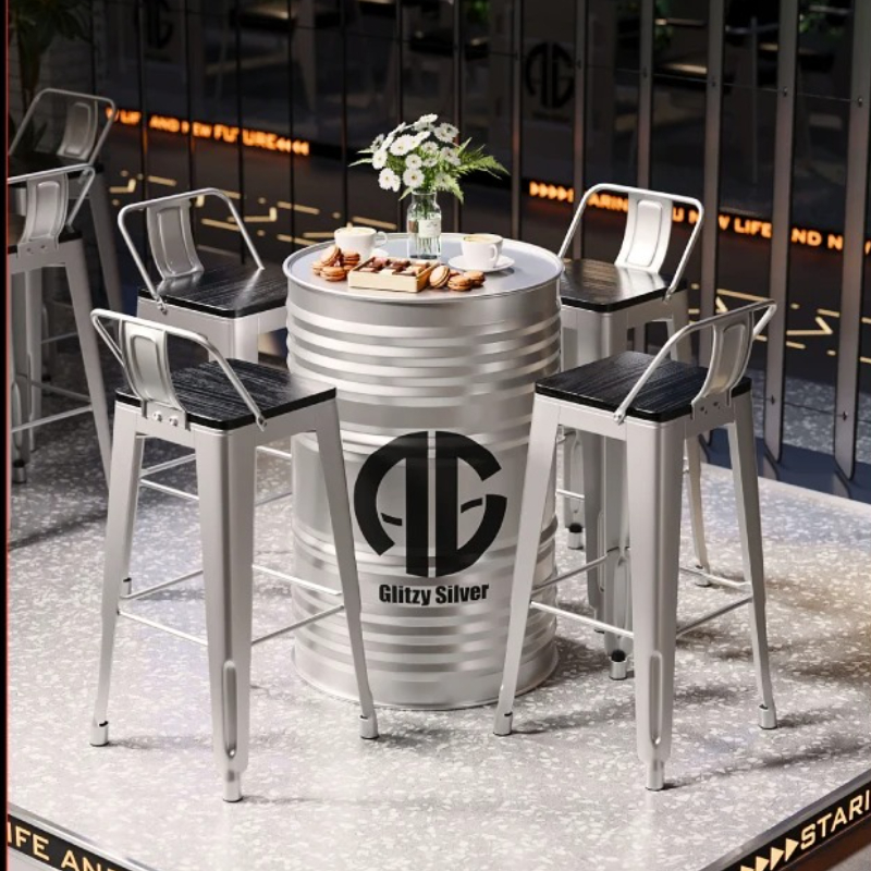 ‌Industrial Bar Table | Metal  - Home Bar Stools avis et prix