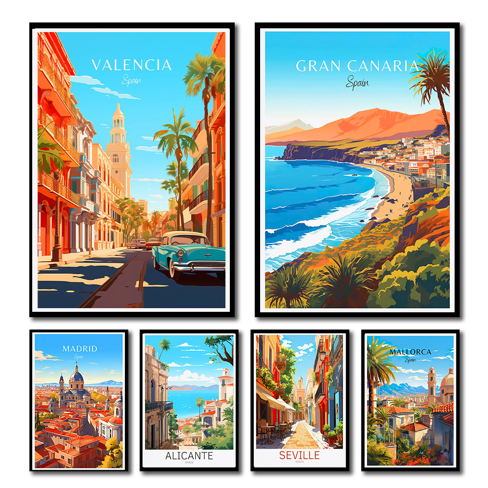 Spain Travel Poster Paris Gran - Home Barcelona avis et prix