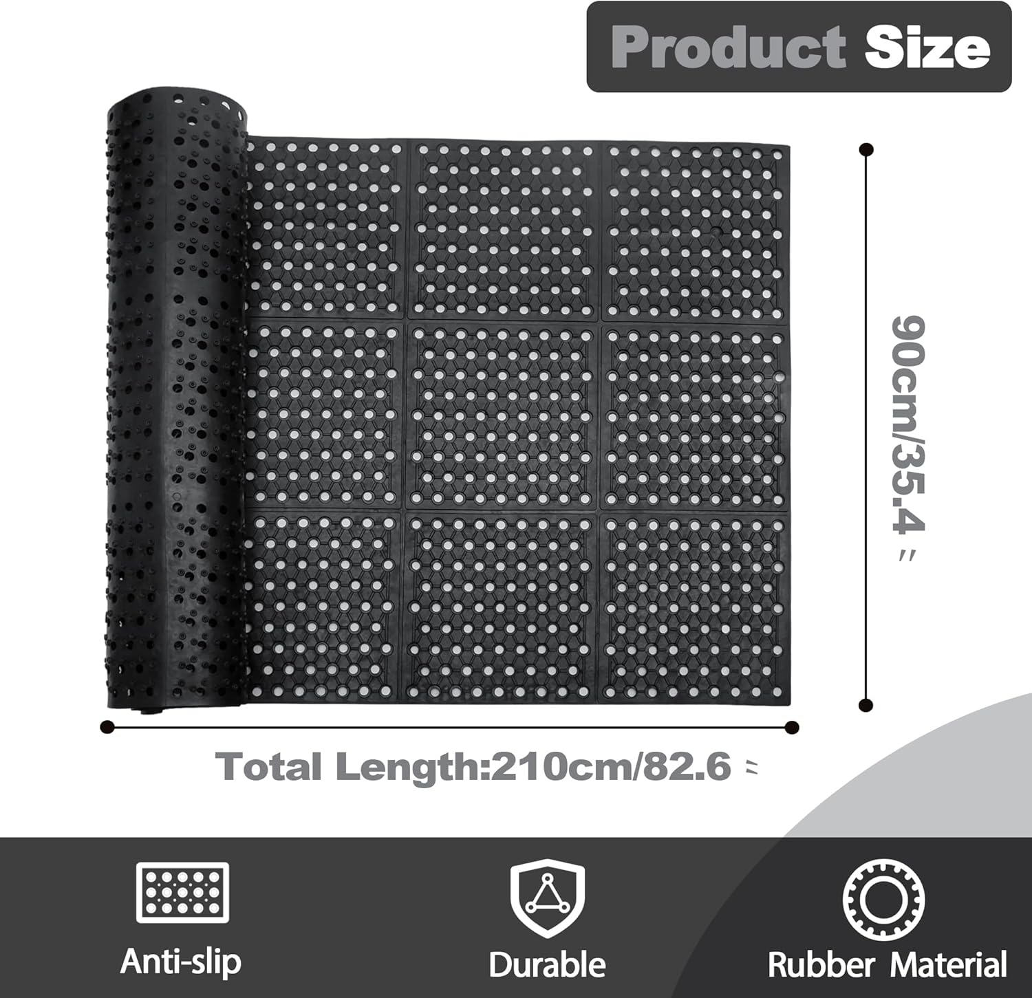 Commercial Anti-Fatigue Draina - Bar Mat Rubber avis et prix