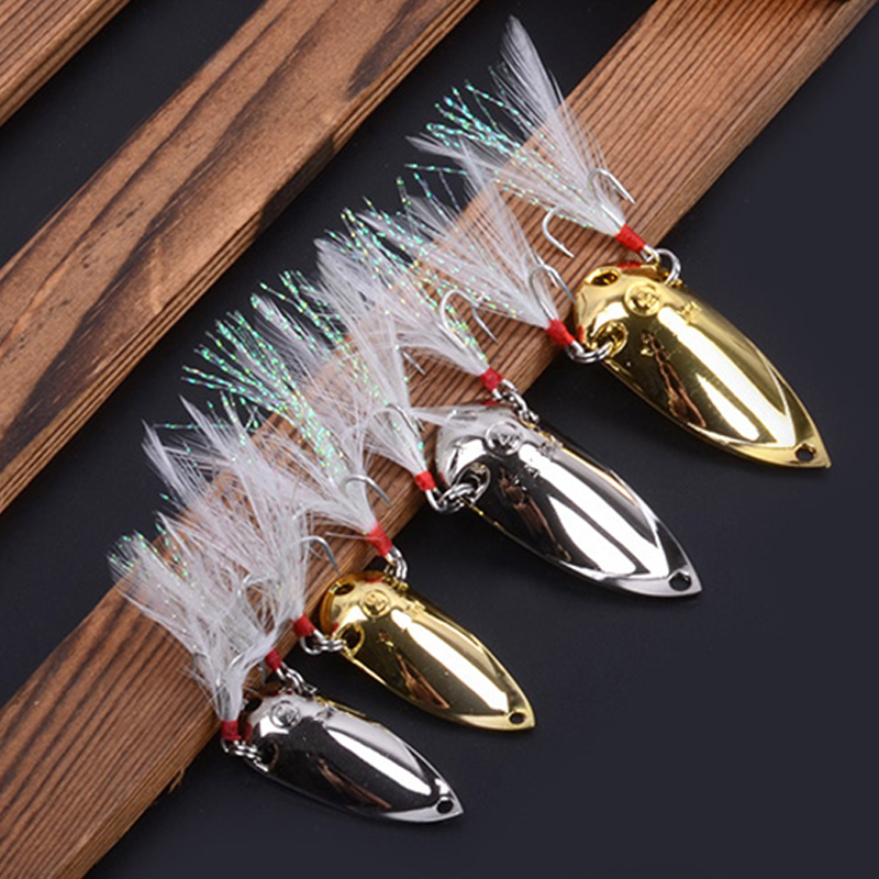 4pcs Fishing lures spoon metal - Jigger Double Sided avis et prix