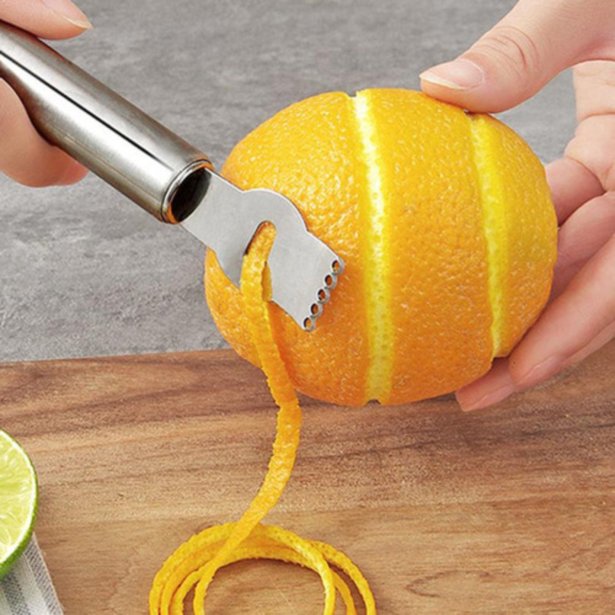 Silver Lemon Zester Tool/Corer - Peeler Channel Knife avis et prix