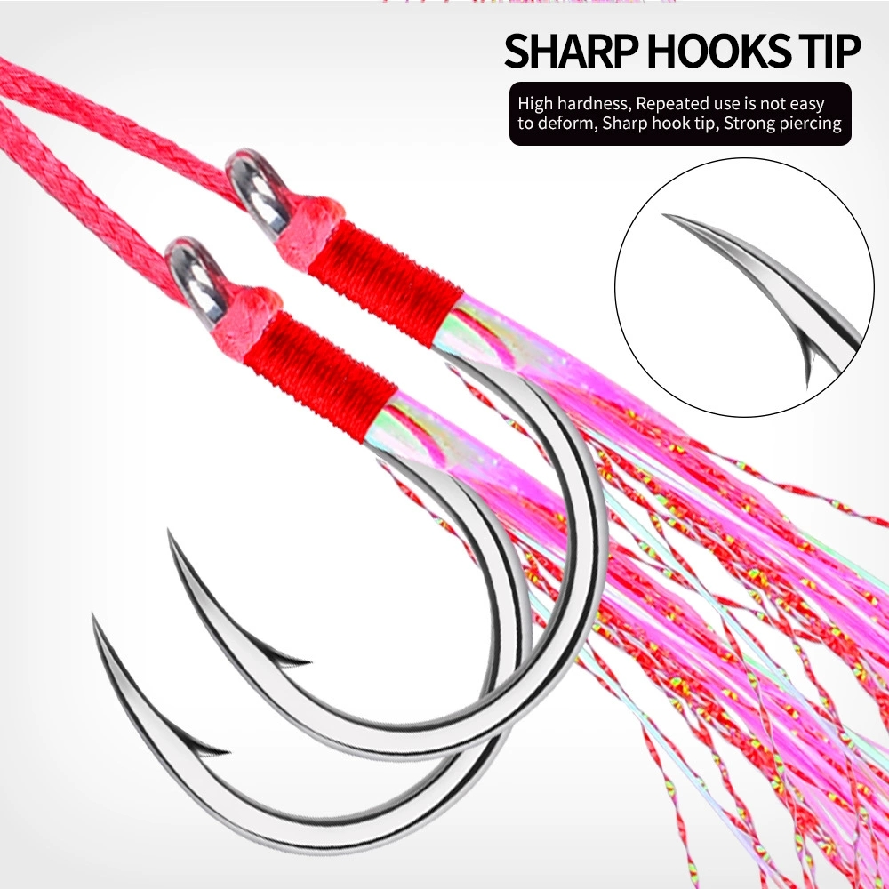 5Pairs Double Barbed Assist Ho - Jigger Double Sided avis et prix