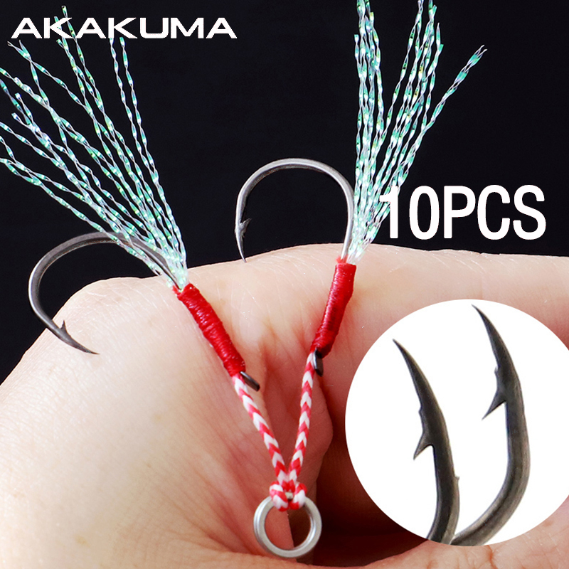 10Pcs Fishing Hooks Single Hoo - Jigger Double Sided avis et prix