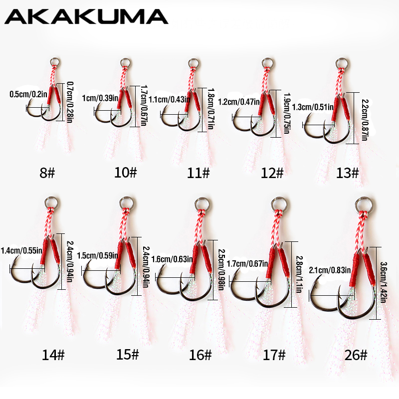 10Pcs Fishing Hooks Single Hoo - Jigger Double Sided avis et prix