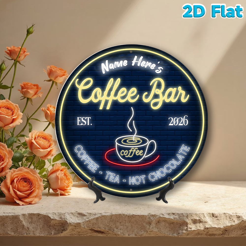 Custom Name & Year Coffee Bar  - Home Bar And Coffee avis et prix