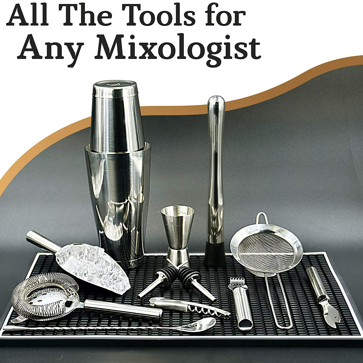 stllCamol 14-Piece Stainless S - Boston Shaker Set avis et prix