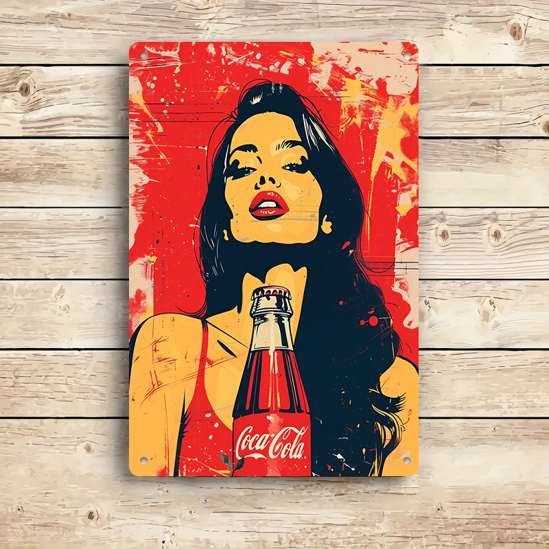 1PC 2D flat vintage Coca Cola  - Home Bar And Coffee avis et prix