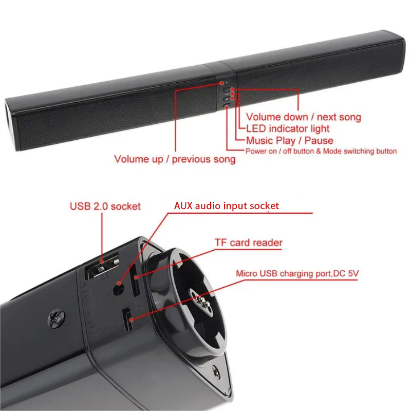 Powerful Soundbar Sound Radio  - Home Bar And Theater avis et prix