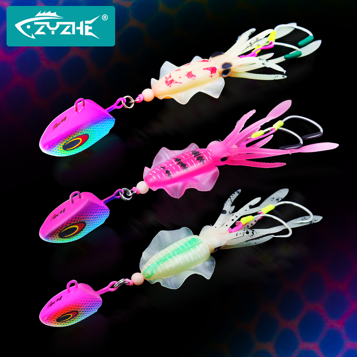 ZYZHE JIG Head Squid Bait With - Jigger Double Sided avis et prix