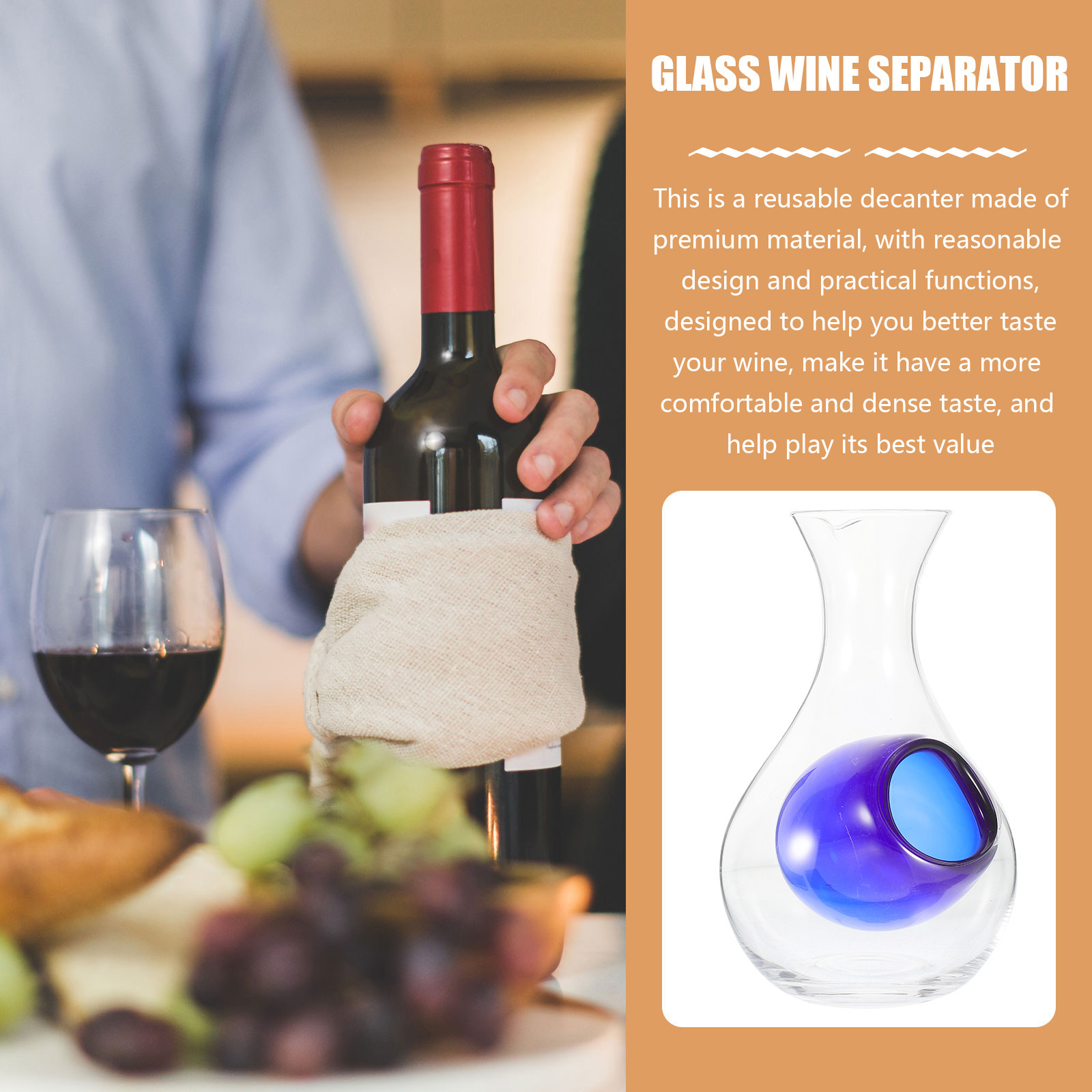 Wine Decanter Premium Glass El - Home Bar Supplies avis et prix