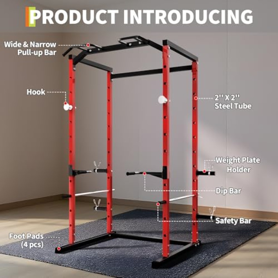 Heavy-Duty Power Cage with Pul - Home Bar And Gym avis et prix