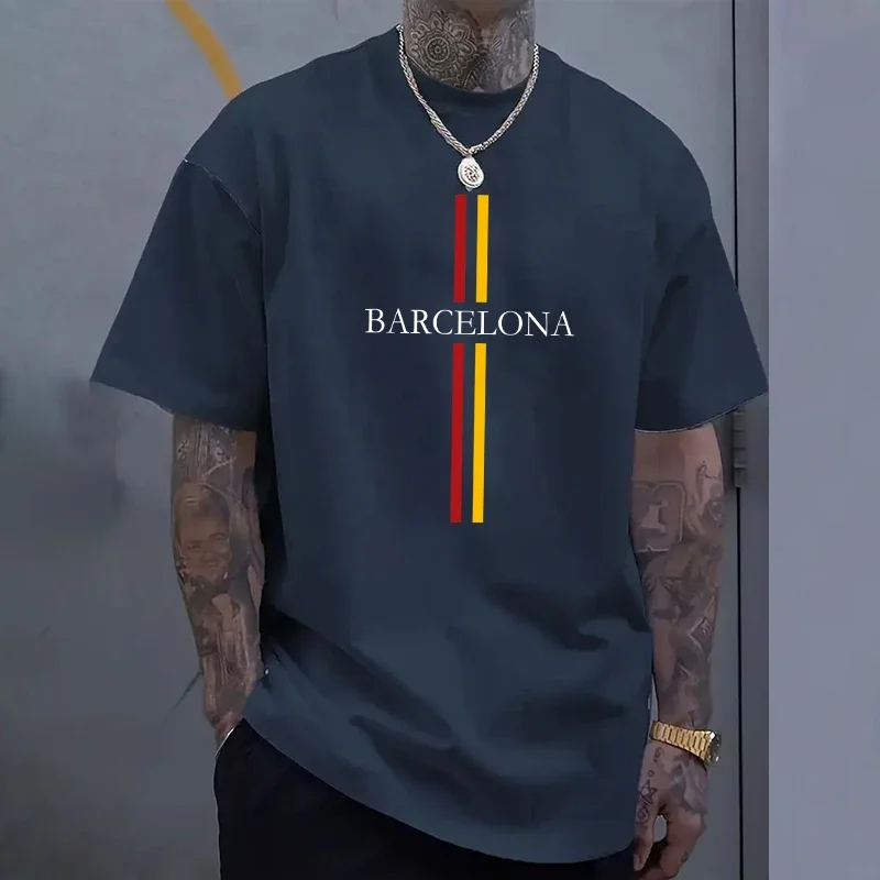 Barcelona Men's Cotton T-shirt - Home Barcelona avis et prix