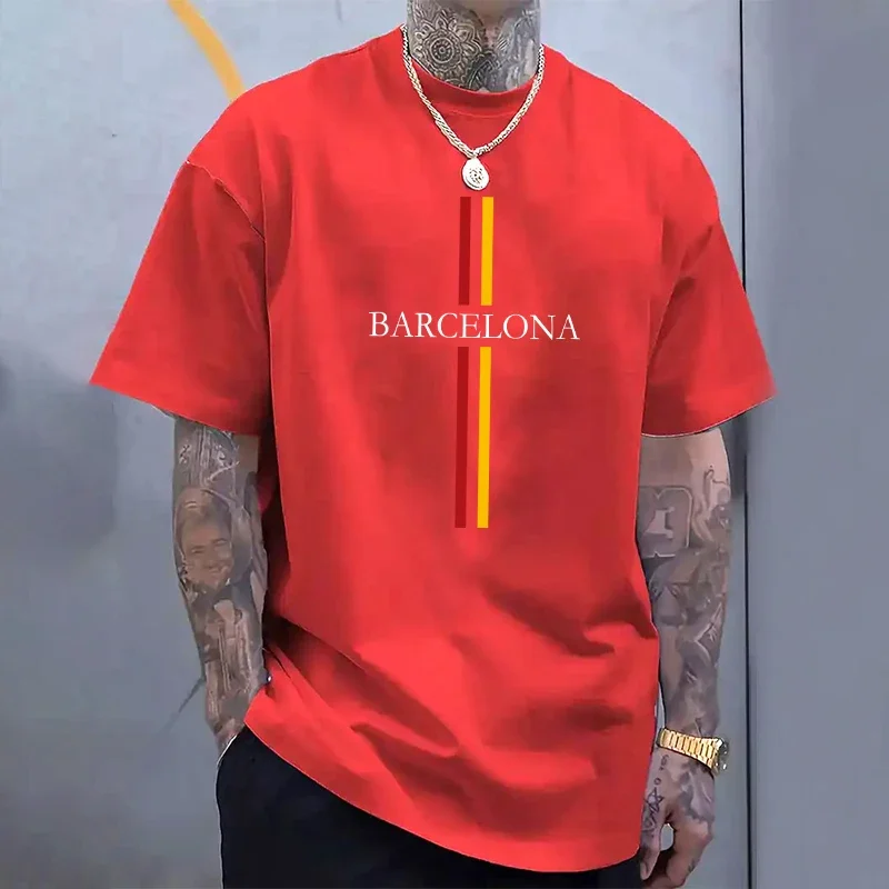 Barcelona Men's Cotton T-shirt - Home Barcelona avis et prix
