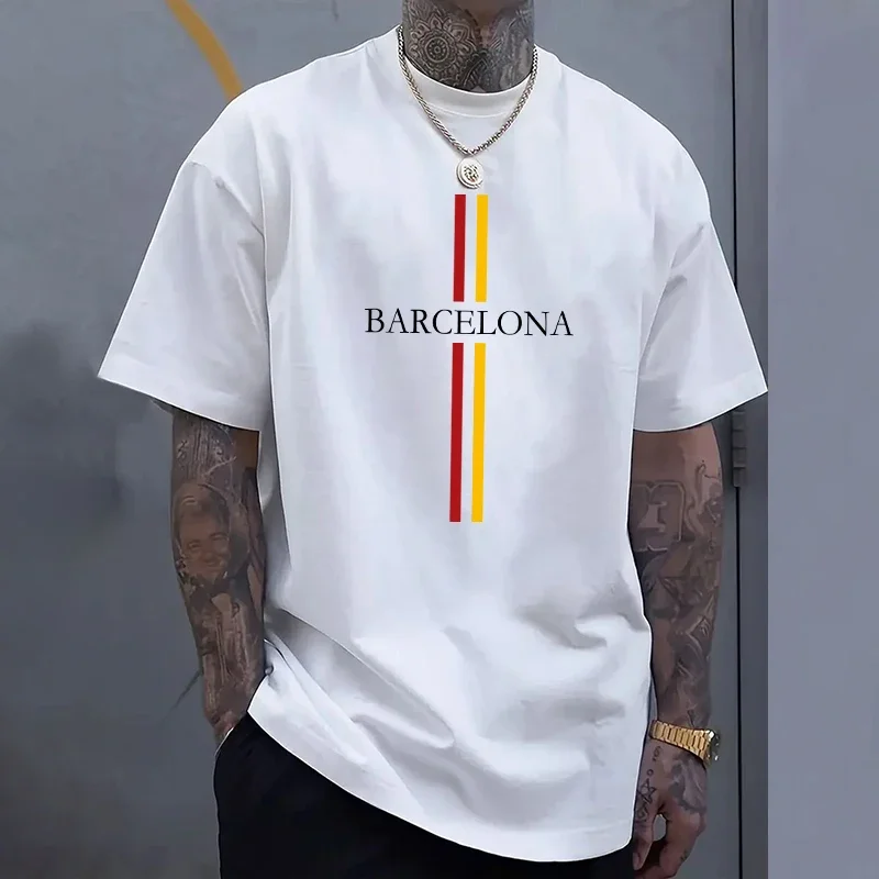 Barcelona Men's Cotton T-shirt - Home Barcelona avis et prix