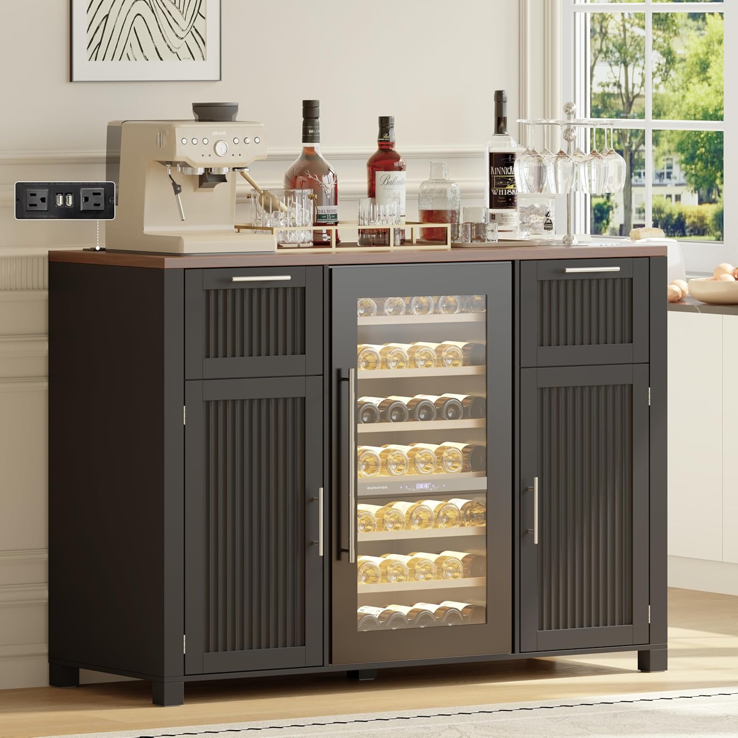 Large Coffee Bar Cabinet Fridg - Home Bar And Fridge avis et prix