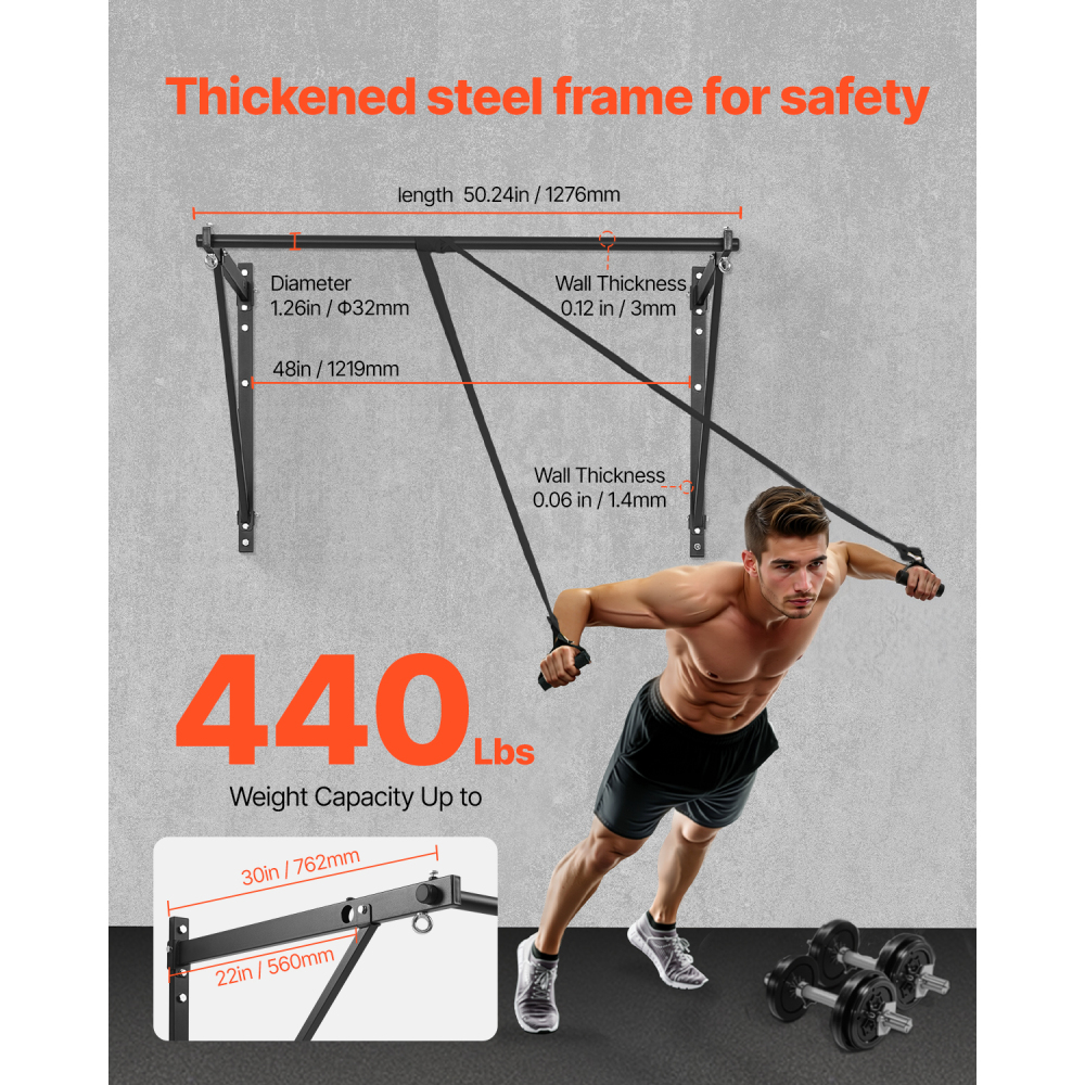 Ye Wall Mounted Heavy Duty Pul - Home Bar And Gym avis et prix