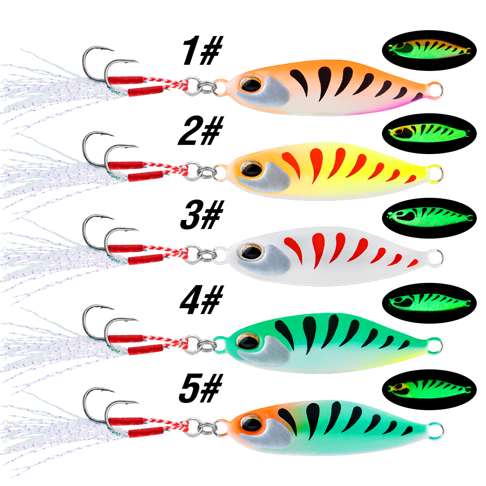 5Pcs Jig Bait 7G/10G/15G/20G S - Jigger Double Sided avis et prix