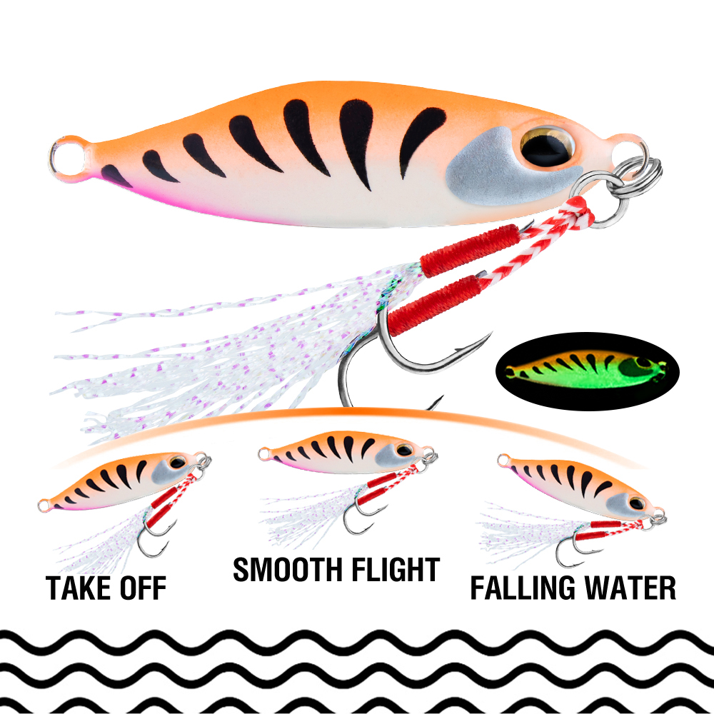 5Pcs Jig Bait 7G/10G/15G/20G S - Jigger Double Sided avis et prix
