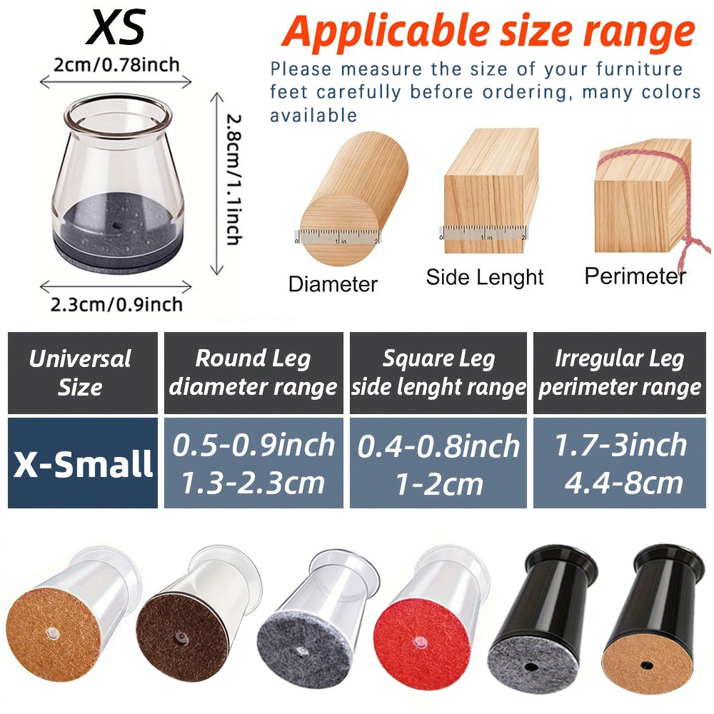 20PCS-Extra Small Chair Leg Fl - Home Bar Stools avis et prix