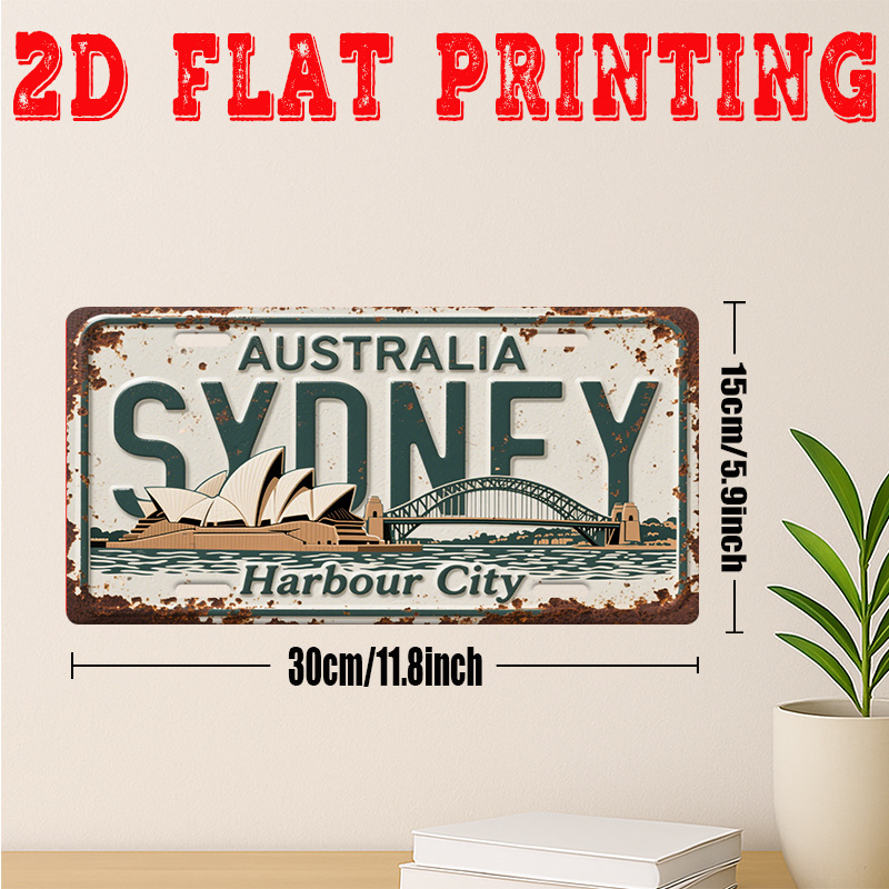 Tin Sign - Australia Sydney Ha - Home Bar Sydney avis et prix