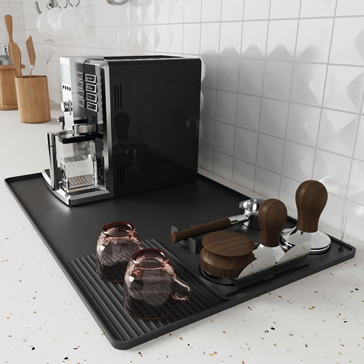 3-In-1 Silicone Coffee Mat Mul - Bar Mat Rubber avis et prix
