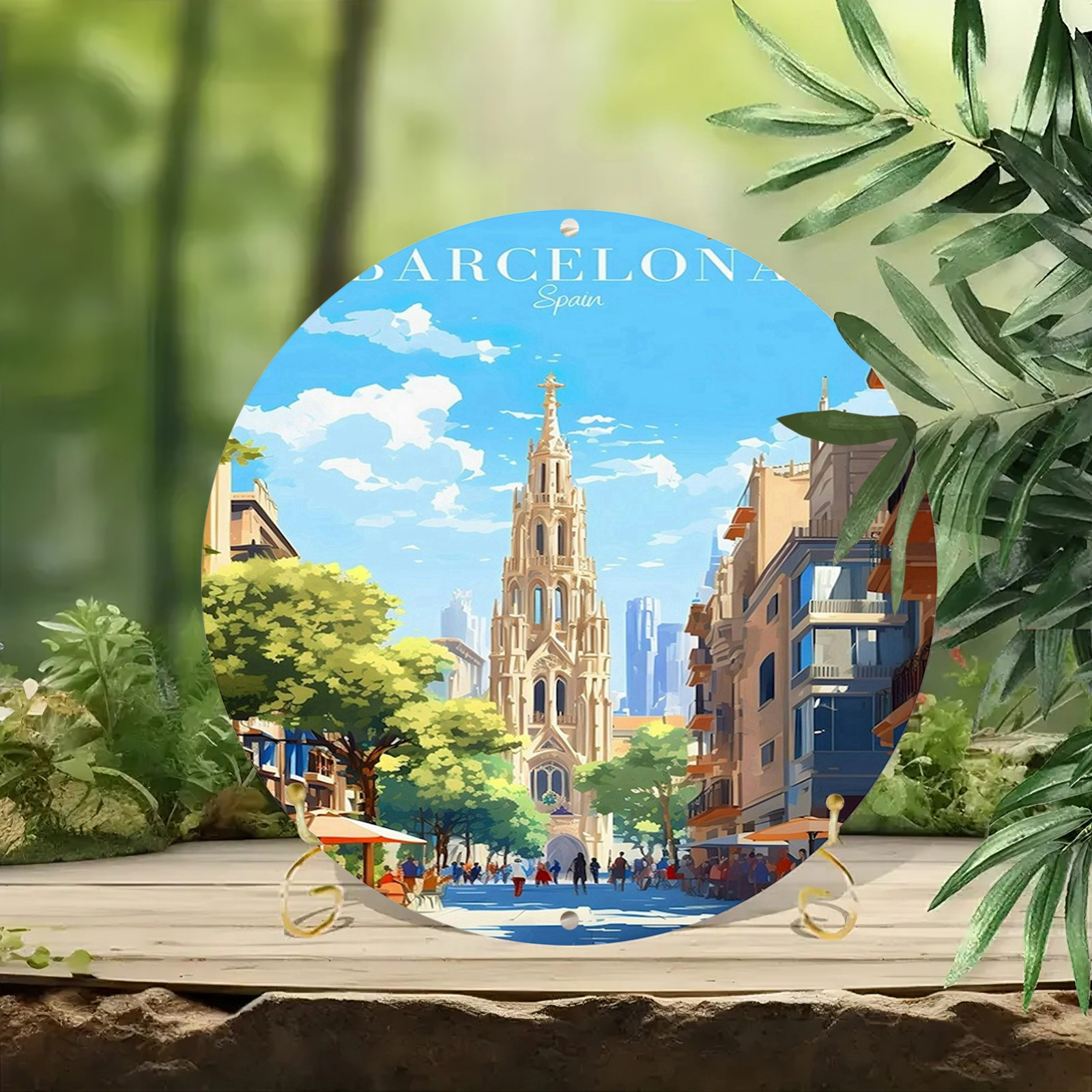 Barcelona Spain Scenic Illustr - Home Barcelona avis et prix