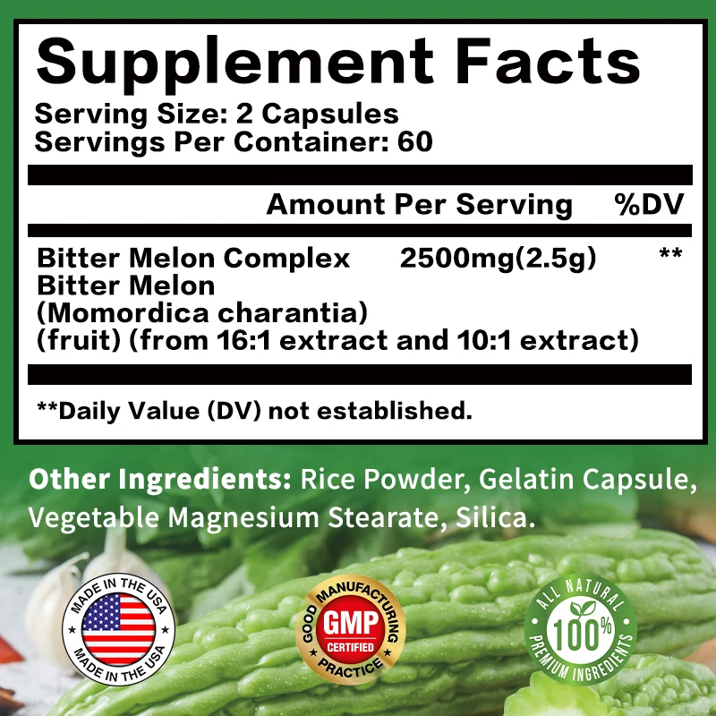 Bitter Melon Complex Capsules  - Bitters Bottle Set avis et prix