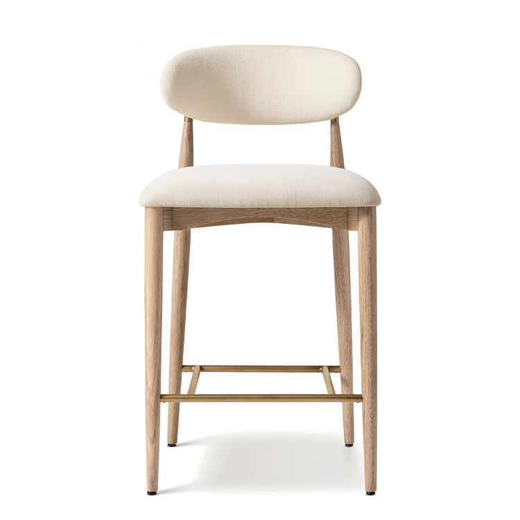 New Style Nordic Fabric Wood C - Home Bar Stools avis et prix