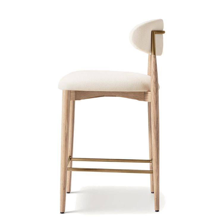 New Style Nordic Fabric Wood C - Home Bar Stools avis et prix