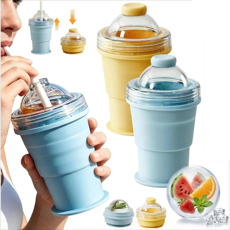 2-in-1  Silicone Folding Ice H - Ice Mold Sphere avis et prix