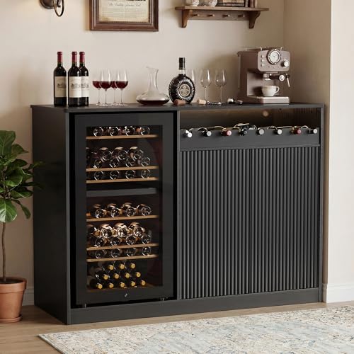 53 Inch L-Shape Contemporary B - Home Bar And Fridge avis et prix