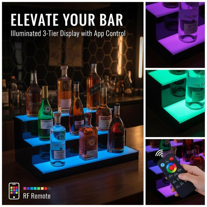 Illuminated Beverage Shelf 24  - Home Bar Lounge avis et prix