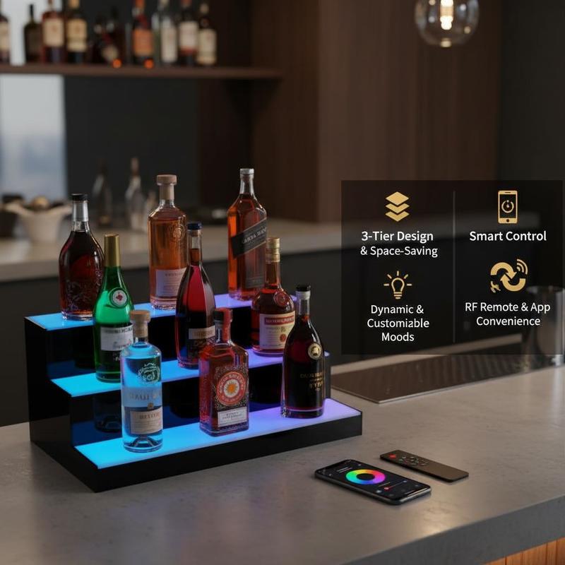 Illuminated Beverage Shelf 24  - Home Bar Lounge avis et prix