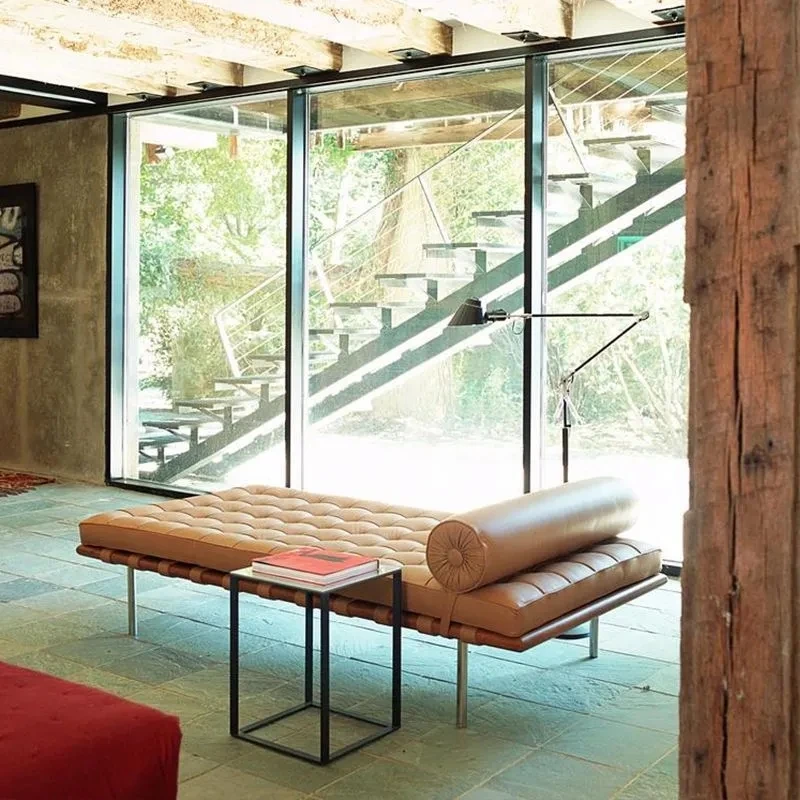 Modern Leather Barcelona Sofa  - Home Barcelona avis et prix
