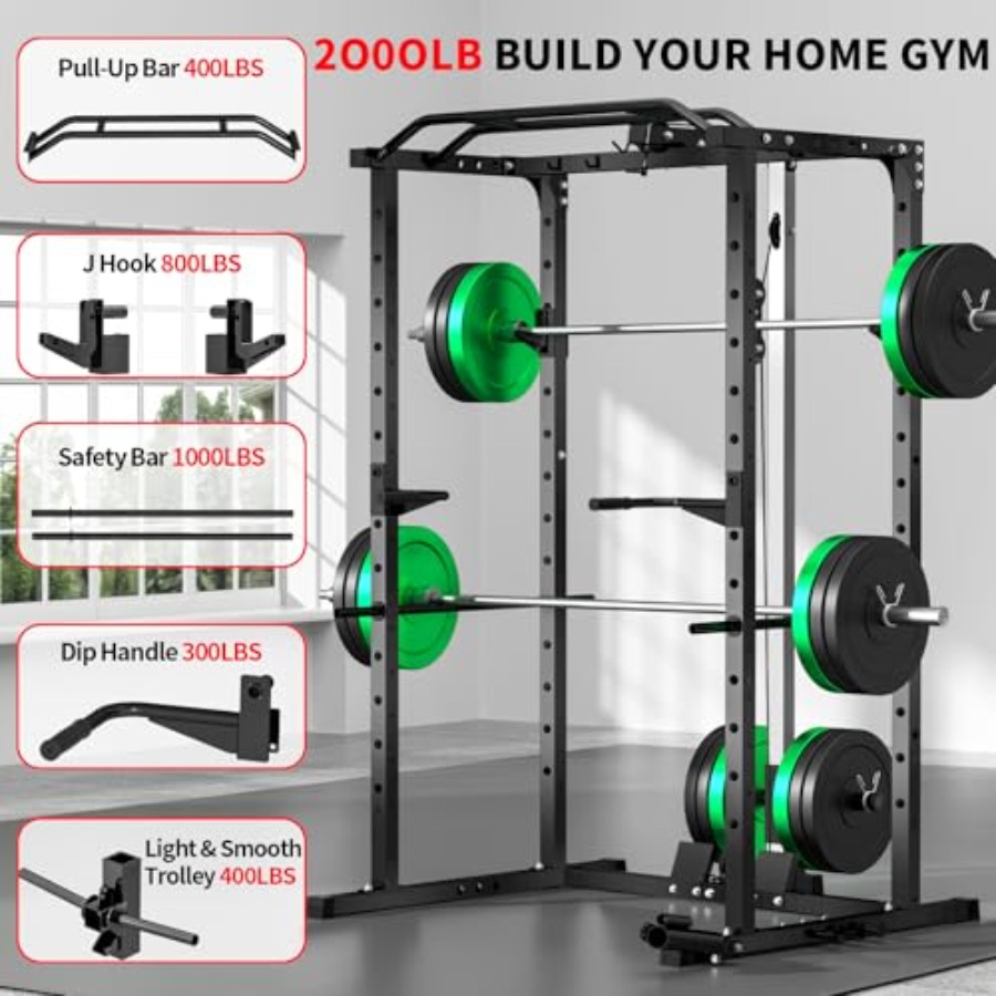 Home gym power rack with LAT p - Home Bar And Gym avis et prix