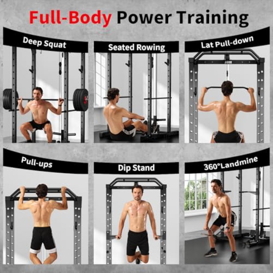 Home gym power rack with LAT p - Home Bar And Gym avis et prix