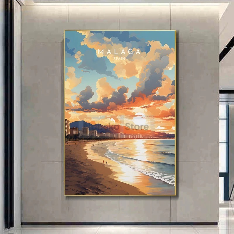 Spain Travel Poster Barcelona  - Home Barcelona avis et prix