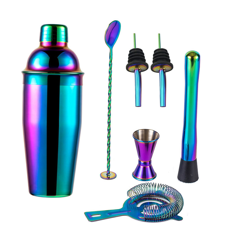 5/7pcs Rainbow Cocktail Shaker - Boston Shaker Set avis et prix