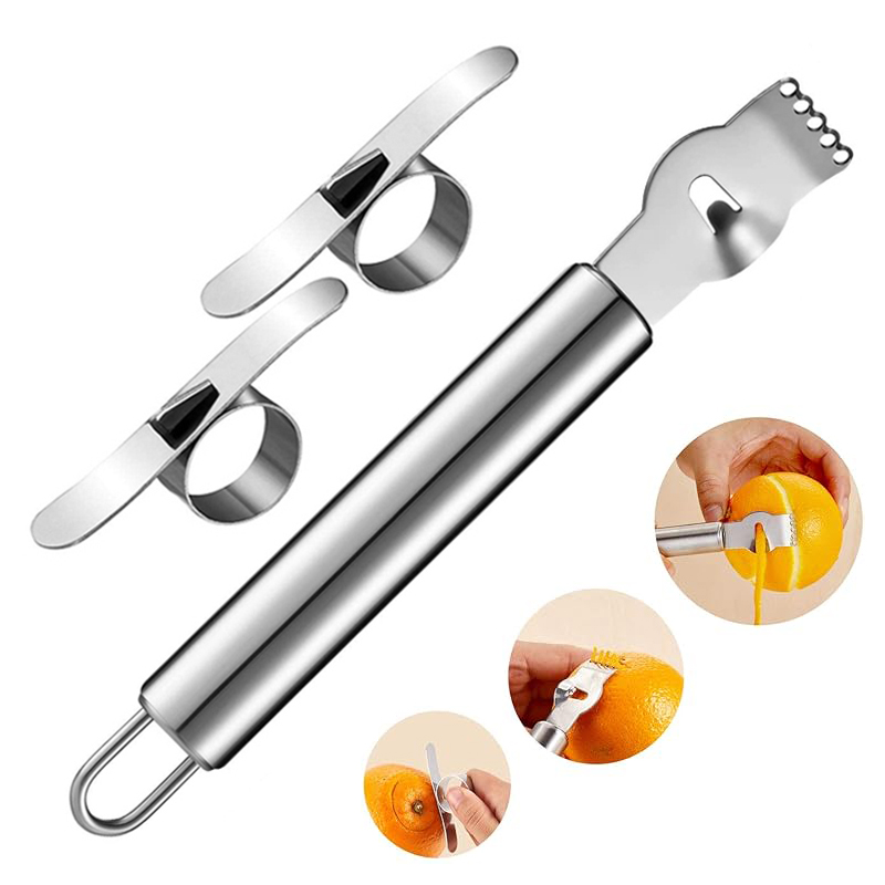 3Pcs Lemon Zester Grater Orang - Peeler Channel Knife avis et prix