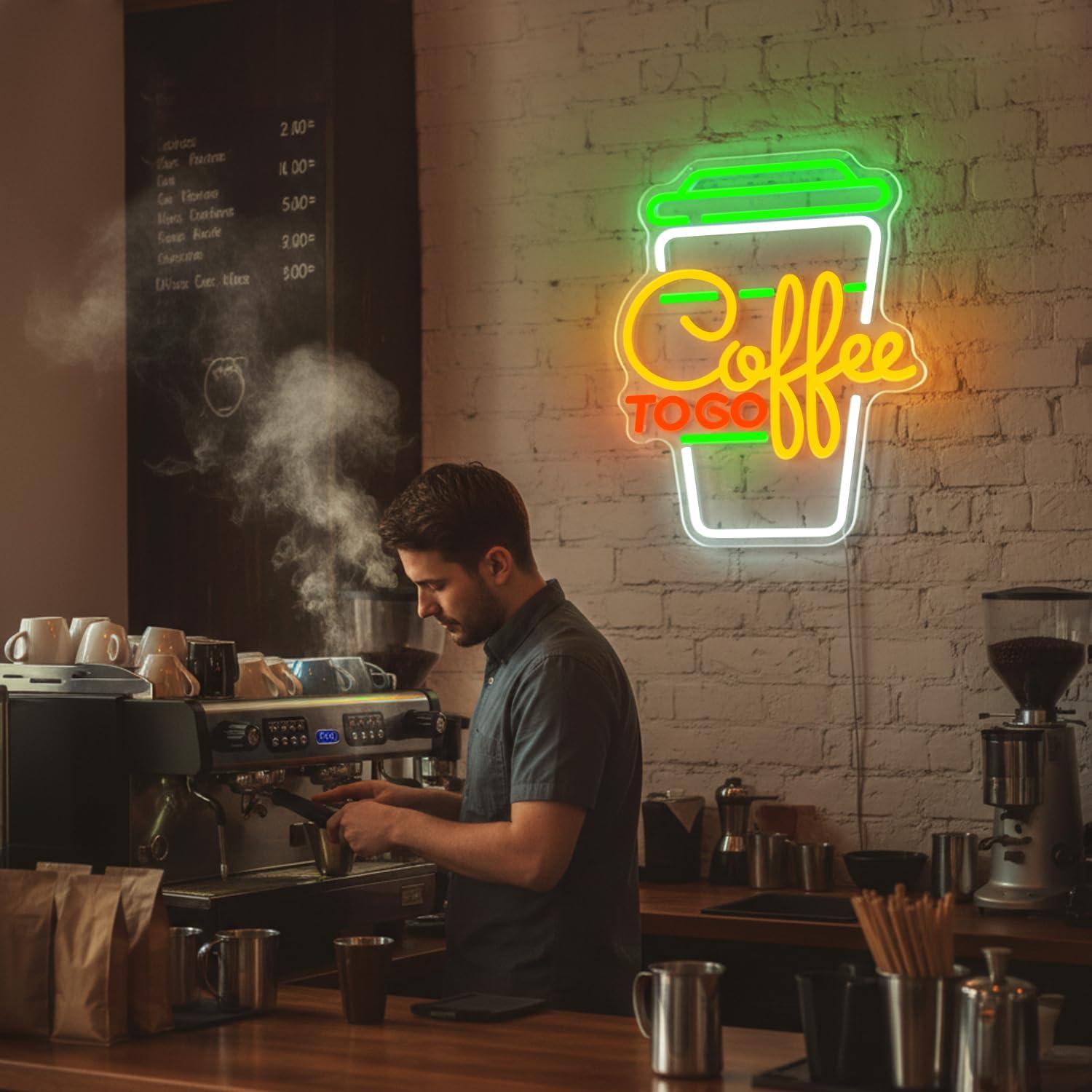 Coffee Neon Sign USB Dimmable  - Home Bar And Restaurant avis et prix