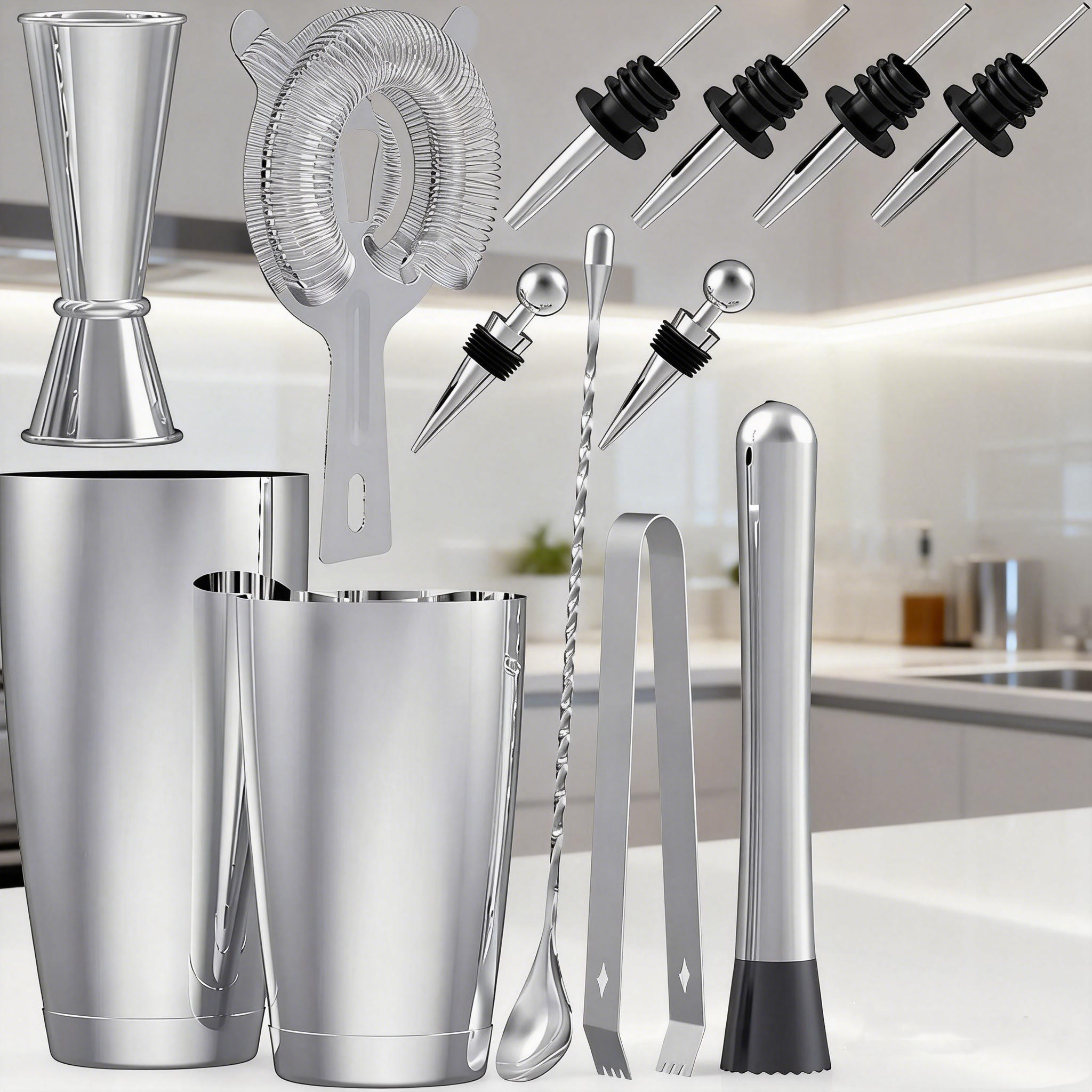 stllCamol Cocktail Shaker Bost - Boston Shaker Set avis et prix