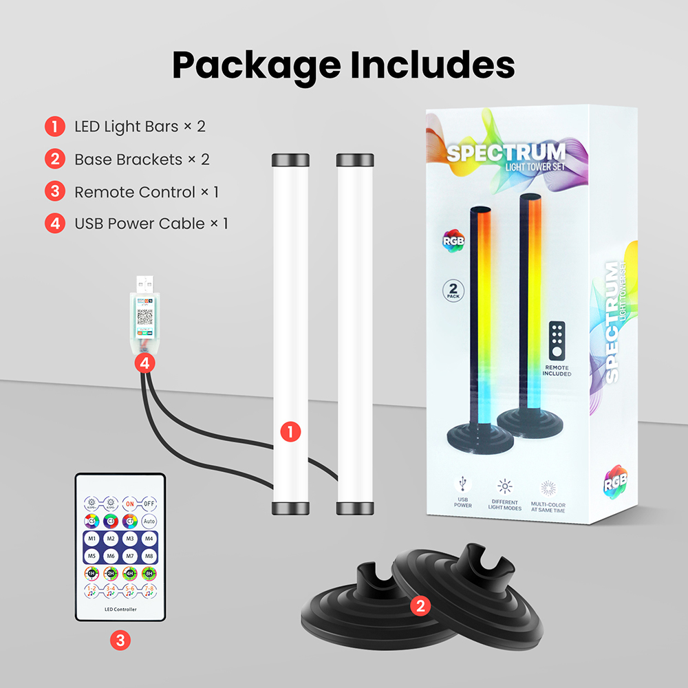 5V Smart LED Corner Floor Lamp - Home Bar And Theater avis et prix