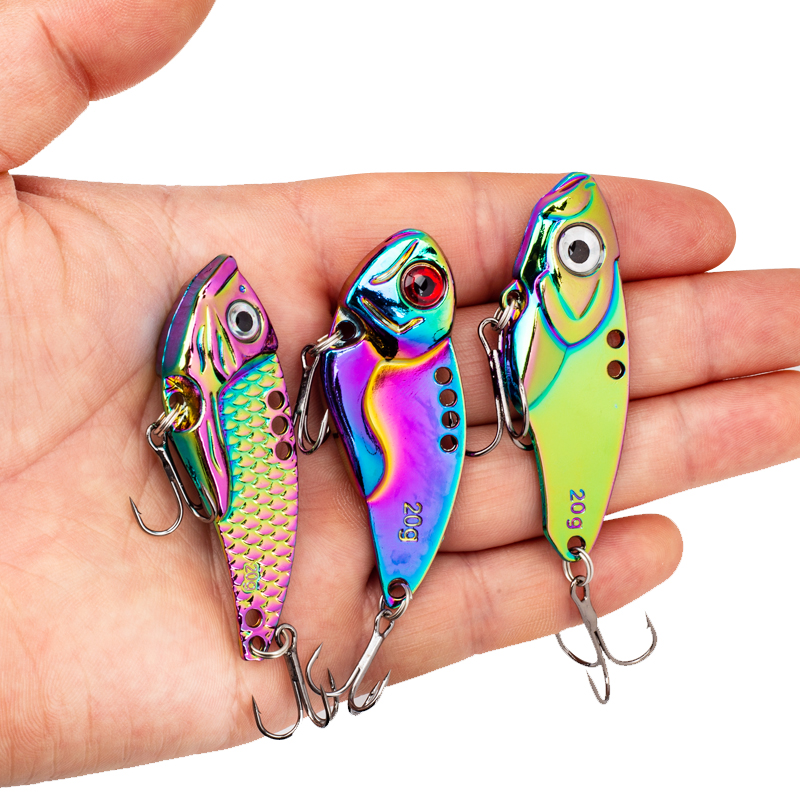 3PCS Metal Colorful VIB Lure 5 - Jigger Double Sided avis et prix