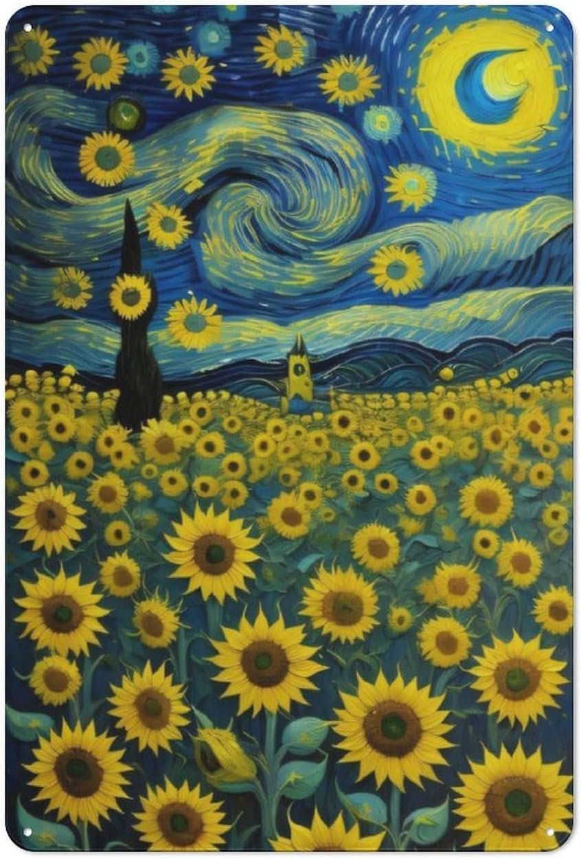 Y1,starry and sunflowers retro - Home Bar And Coffee avis et prix